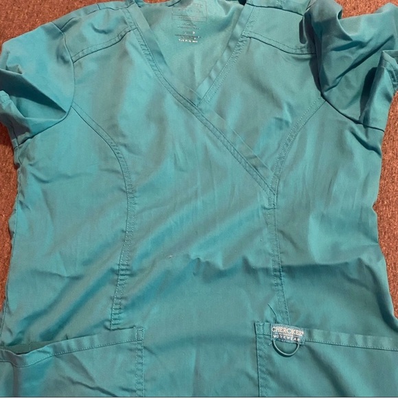 Cherokee Other Cherokee Medium Petite Scrub Top And Bottom Set